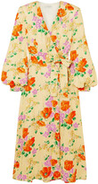 Thumbnail for your product : Dries Van Noten Floral-jacquard Midi Wrap Dress
