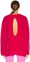 Thumbnail for your product : Vetements Open Back Knit Sweater in Raspberry | FWRD