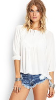 Thumbnail for your product : Forever 21 Embroidered Peasant Top