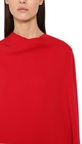 Thumbnail for your product : Valentino Long Silk Cady Cape Dress