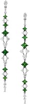 Thumbnail for your product : Adriana Orsini Black & Silvertone Two-Tone Cubic Zirconia Linear Earrings
