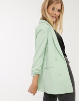 Thumbnail for your product : Bershka oversized blazer in mint