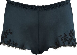 Carine Gilson Silk Lace-Trimmed Shorts