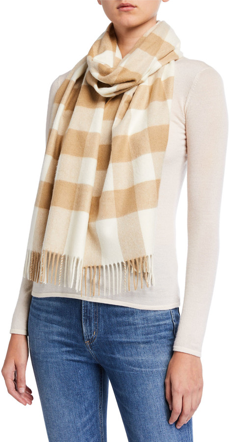 mega check burberry scarf