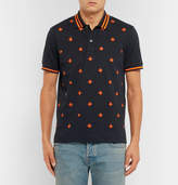 Thumbnail for your product : Gucci Slim-Fit Embroidered Stretch-Cotton Piqué Polo Shirt