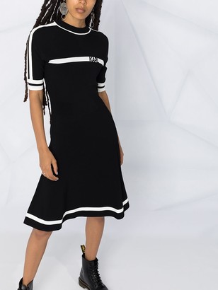 Karl Lagerfeld Paris Logo Intarsia Knitted Dress