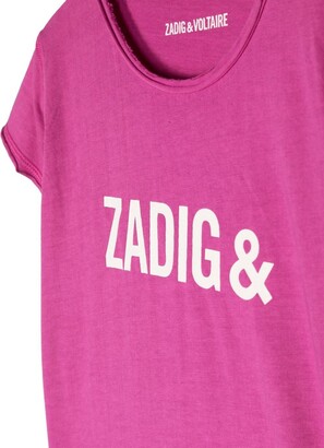 Zadig & Voltaire Kids graphic-print organic cotton T-shirt