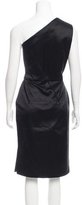Thumbnail for your product : Michael Kors Satin One-Shoulder Dress