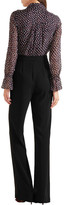 Thumbnail for your product : Diane von Furstenberg Ariella Printed Silk-georgette And Crepe Jumpsuit - Black