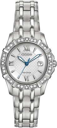 Citizen Women's Eco-Drive Diamond Quartz Stainless Bracelet Watch, 26mm - 0.0053 ctw