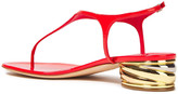 Thumbnail for your product : Casadei Glossed-leather Sandals