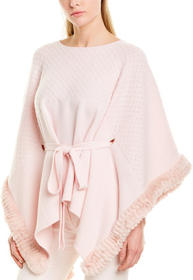 Max & Moi Wool & Cashmere-Blend Poncho
