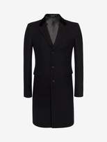 Thumbnail for your product : Alexander McQueen Silk Wool Fitted Coat