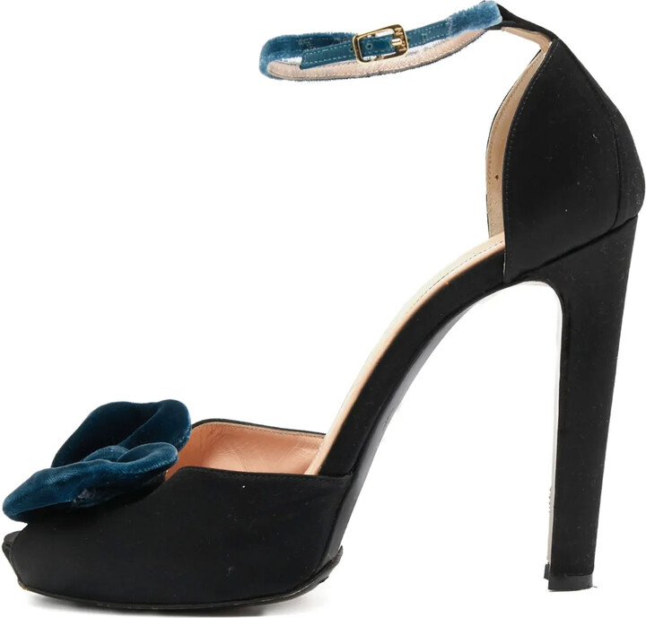 No.21 125mm Satin Bow-Detail Sandals