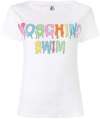 Moschino dripping logo T-shirt - women - Cotton - M