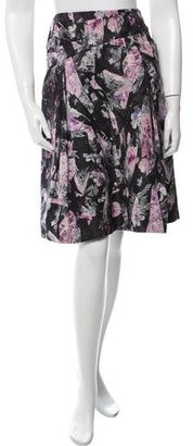 Carolina Herrera Silk-Blend Printed Skirt