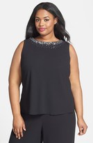 Thumbnail for your product : Alex Evenings Embellished Georgette Twinset (Plus Size)