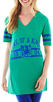 Thumbnail for your product : JCPenney City Streets Short-Sleeve V-Neck Football Tunic