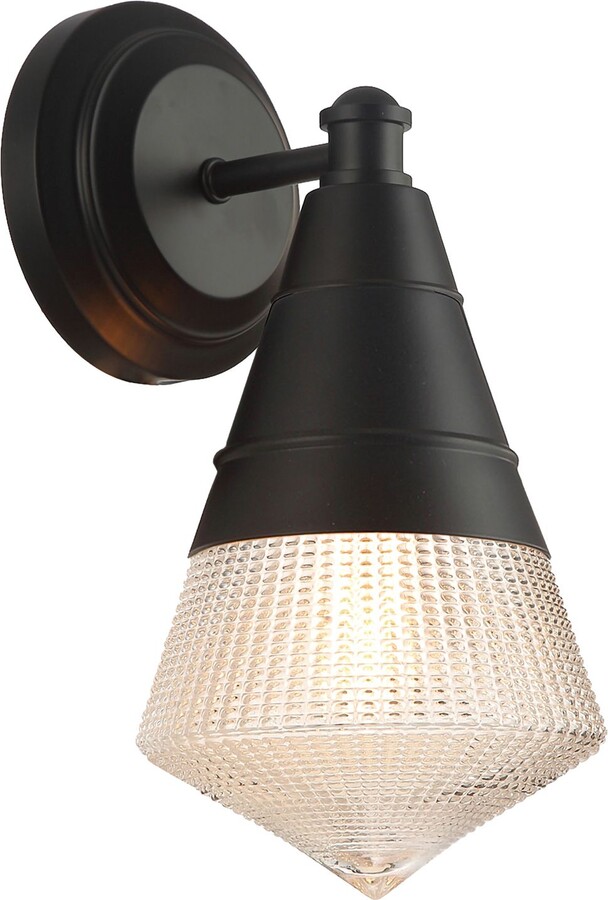 Maxim Hargreaves 12" High Black 1-Light Wall Sconce