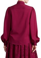 Thumbnail for your product : Alaia Blouson-Sleeve Wool Top