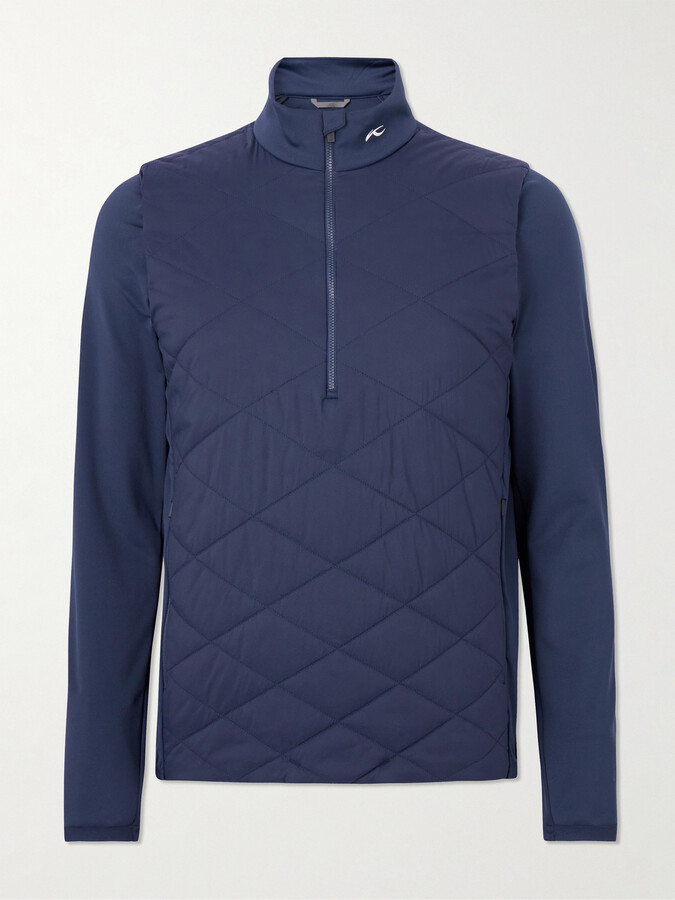 Kjus Golf Release Quilted Shell and Jersey HalfZip Golf Jacket ShopStyle