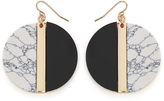 Thumbnail for your product : Warehouse Resin And Marble Drop Earrings