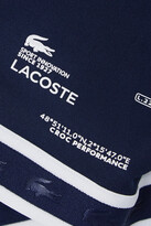 Thumbnail for your product : Lacoste Printed Stretch Sports Bra - Navy