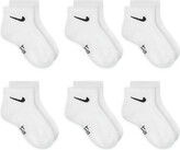 Thumbnail for your product : Nike Dri-FIT Little Kids' Ankle Socks (6 Pairs) in White