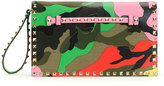 Thumbnail for your product : Valentino Psychedelic Camo Rockstud Flap Clutch Bag