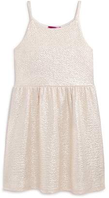 Aqua Girls' Glossy Textured Dress, Big Kid - 100% Exclusive