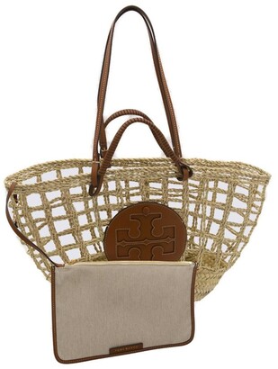 ella basket weave tote