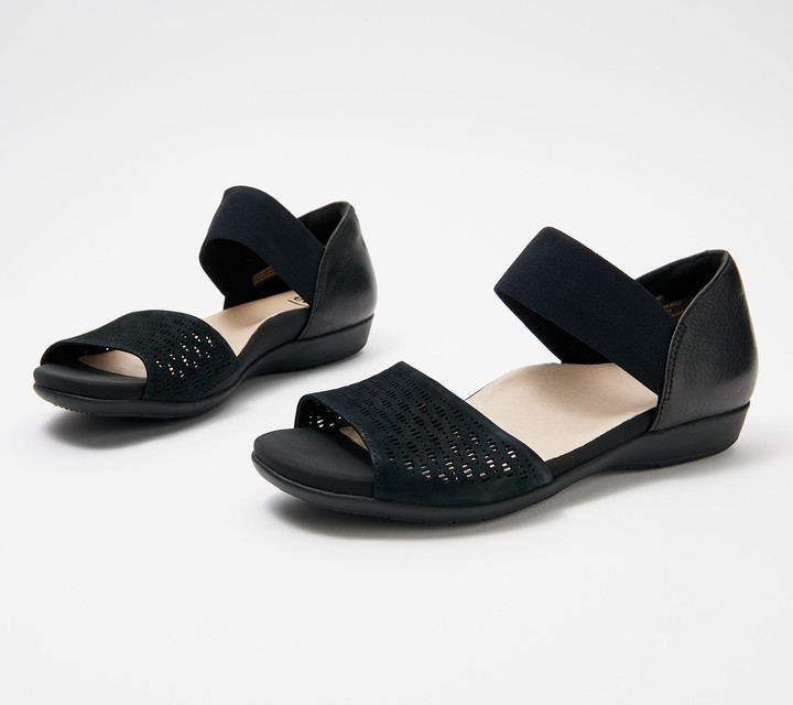 earth perforated sandals