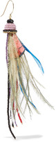 Thumbnail for your product : Etro Bead And Feather Earrings - Red