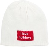 Thumbnail for your product : Peace Love World I Love Holidays White Slouchy Beanie