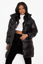 Thumbnail for your product : boohoo Petite Hooded Maxi Puffer Jacket