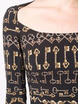 Thumbnail for your product : Dolce & Gabbana Pre-Owned 2000s Key-Print Fitted Dress
