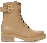 Thumbnail for your product : Balmain 25mm Romy Ranger Leather Combat Boots