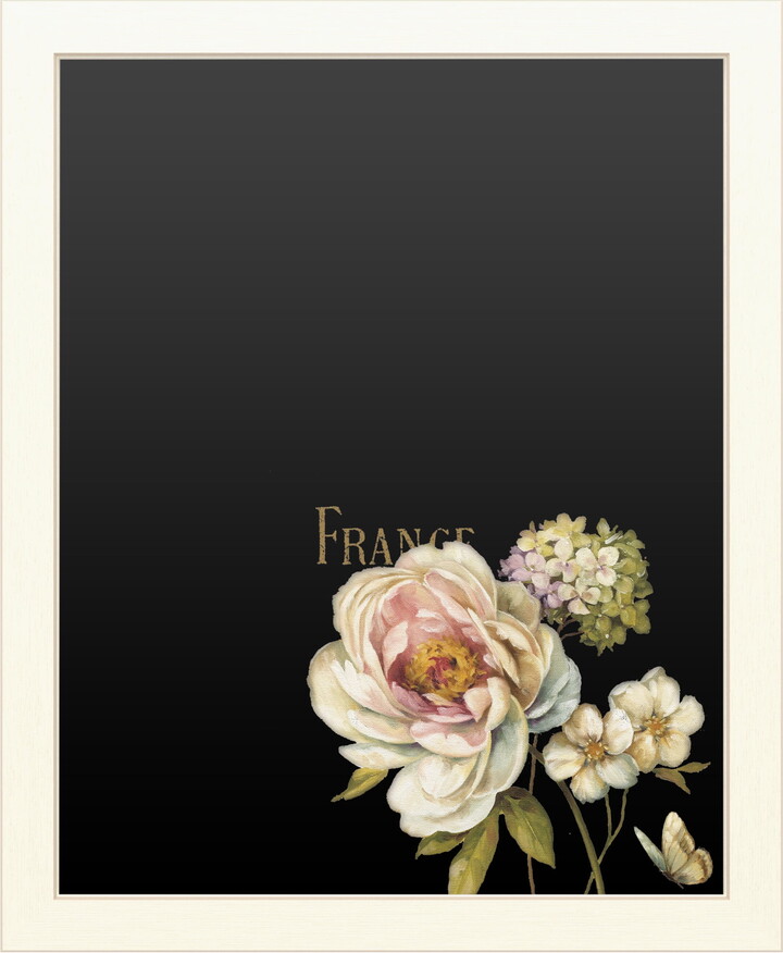 Trademark Fine Art 'Marche de Fleurs on Black' Chalkboard by Lisa Audit