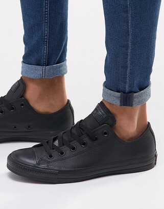 Mens Black Leather Converse | Shop the world's largest collection of  fashion | ShopStyle UK