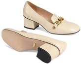 Thumbnail for your product : Gucci Sylvie leather mid-heel pumps
