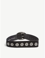 Thumbnail for your product : The Kooples Wide high-waisted suede belt