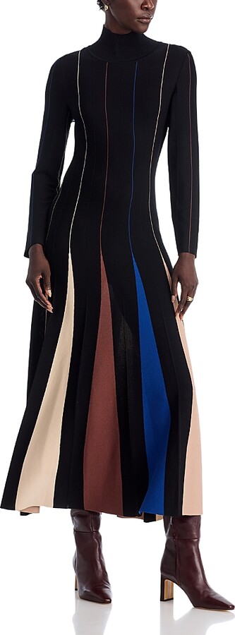 Misook Fit and Flare Maxi Dress