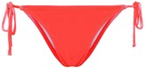 Thumbnail for your product : Reina Olga Love Triangle velour bikini bottoms
