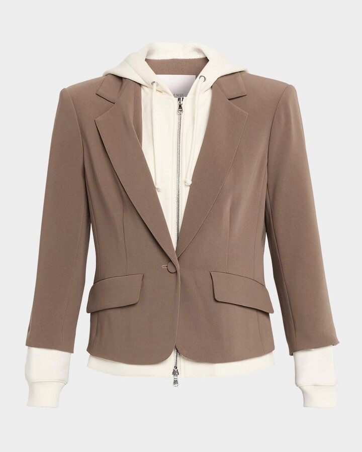 Cinq à Sept Khloe Le Petit Zip-Front Blazer