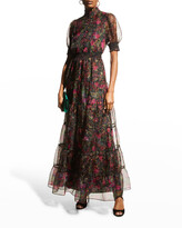 Thumbnail for your product : Alice + Olivia Coletta Button-Front Maxi Dress
