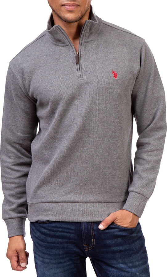 U.S. Polo Assn. Men's Quarter Zip Flatback