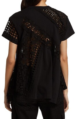 Sacai Embroidered Lace Pullover