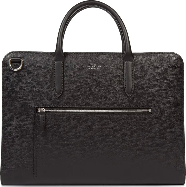 Smythson Ultra Slim zip briefcase