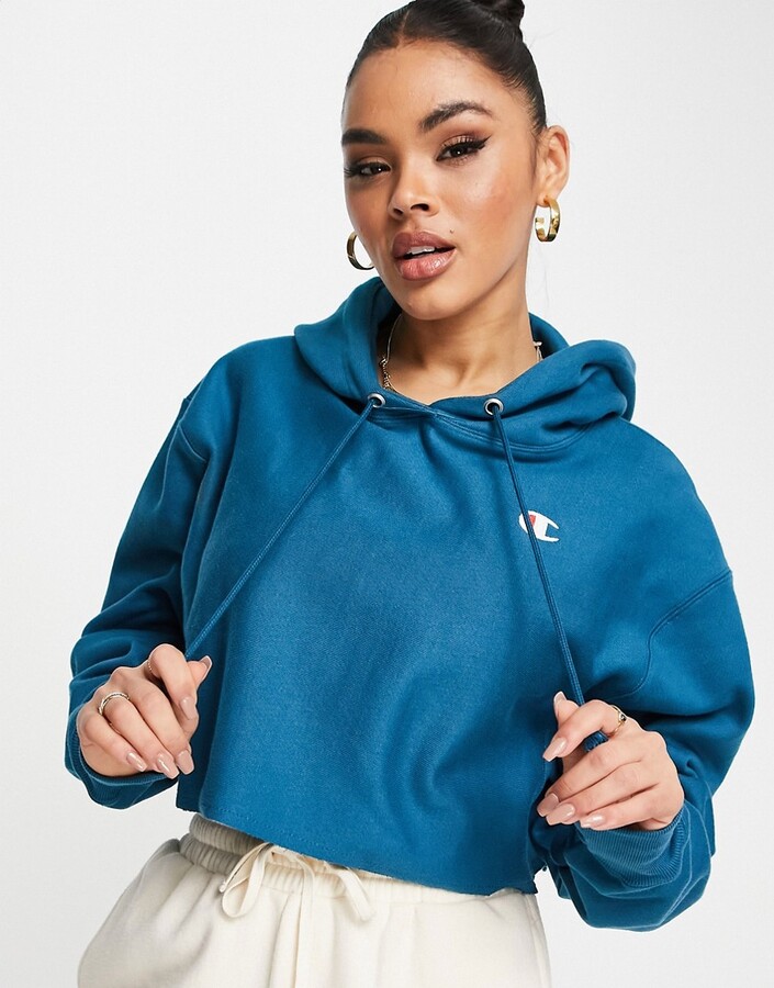 women's champion cropped hoodie