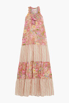 Thumbnail for your product : Anjuna Ludmilla tiered crochet-trimmed printed cotton-voile maxi dress